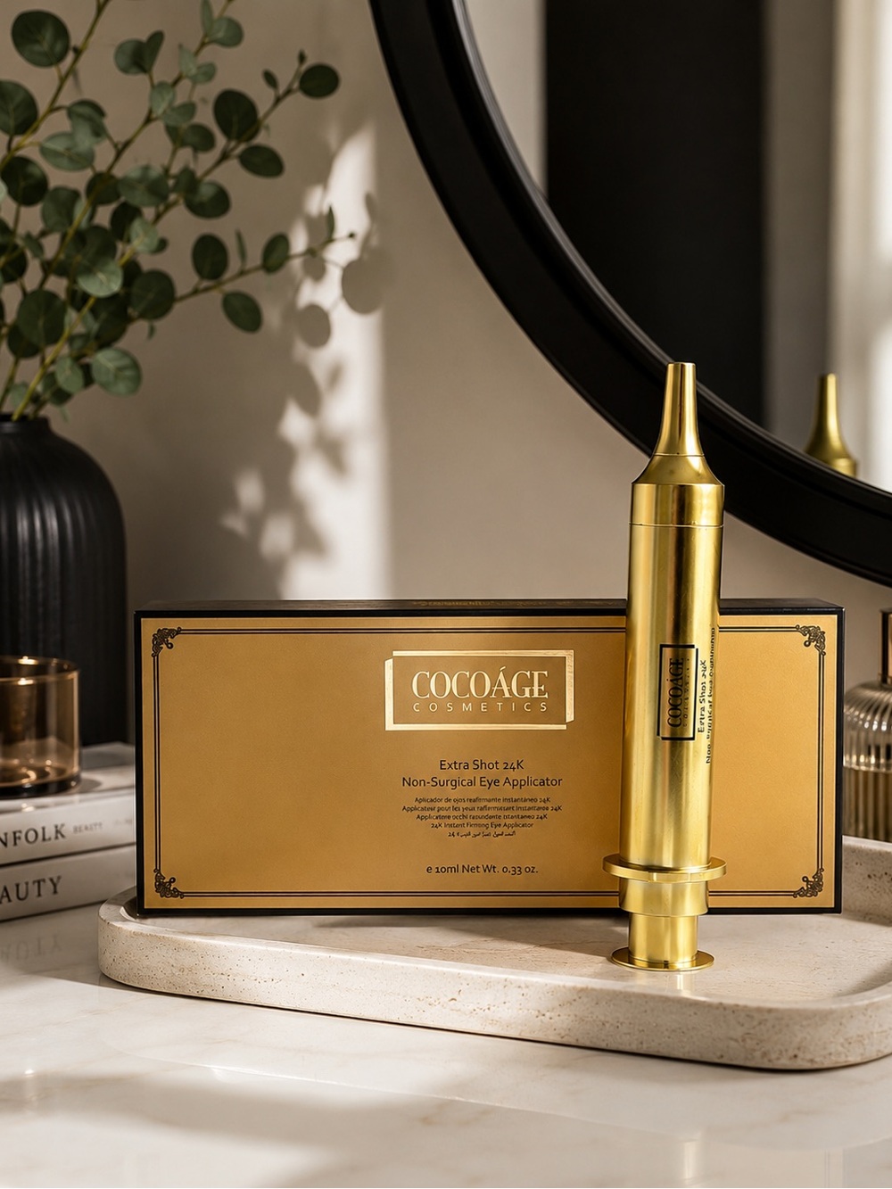 COCOÁGE Cosmetics Extra Shot 24K Non-Surgical Eye Applicator – 10 mL